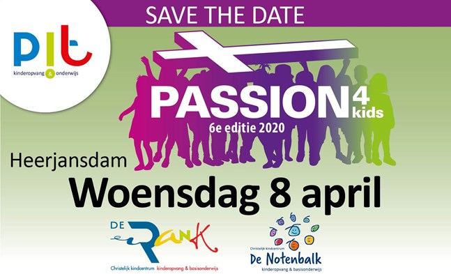 Save the date Passion4kids 2020 De Rank en De Notenbalk web
